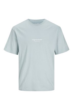 تیشرت سبز مردانه یقه دوچرخه Jack & Jones - کد 826603173