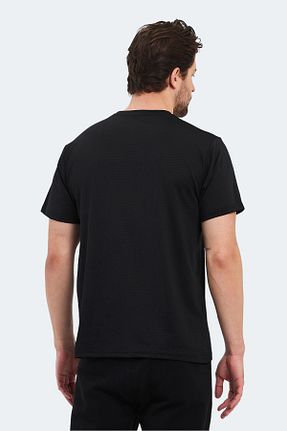 تیشرت اسپرت مشکی مردانه رگولار Slazenger - کد 826605659