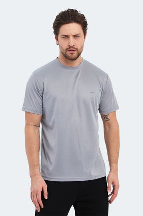 تی شرت طوسی مردانه رگولار پلی استر کد 826605302