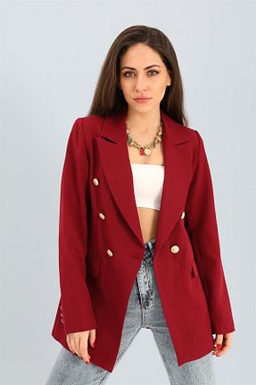 کت زرشکی زنانه رگولار REYCOCO - کد 826651487
