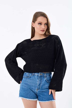 بلوز مشکی زنانه Ajurlu MODA MHE - کد 826653538