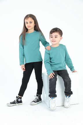 بادی سبز بچه گانه یقه دوچرخه ModaPlaza - کد 826515658