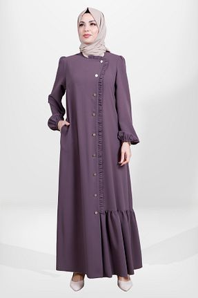 کلاه و ابایا قهوه ای زنانه پنبه پلی استر Beyza - کد 822516644