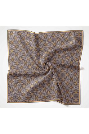 روسری طوسی پنبه ای Silk Home - کد 826575044