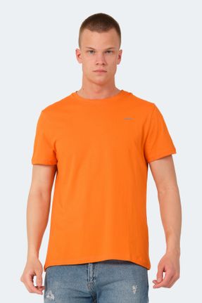 تی شرت نارنجی مردانه رگولار کد 826600009