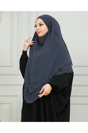 روسری طوسی شیفون DİLNUVAR - کد 826715858