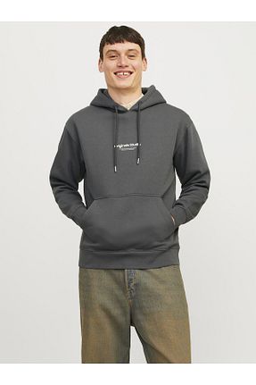 پلیور طوسی مردانه ساده Jack & Jones - کد 810493834