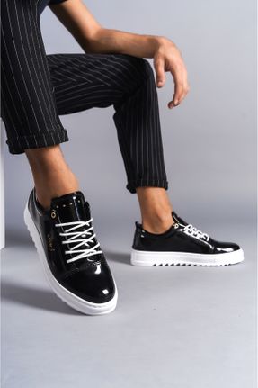 کفش کلاسیک مشکی مردانه چرم لاکی پاشنه کوتاه ( 4 - 1 cm ) پاشنه ساده کد 826954615
