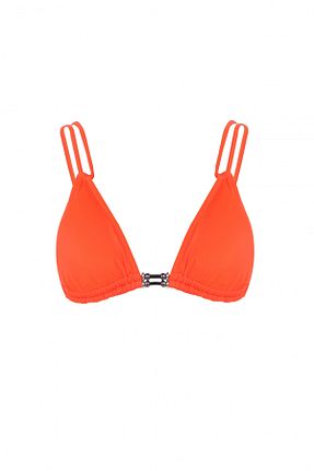 بالاتنه بیکینی نارنجی زنانه ساده ZEKİ - کد 826951070