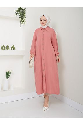 تونیک حجاب صورتی زنانه ویسکون VOLT CLOTHİNG - کد 827079907
