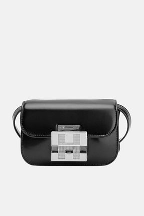 کیف دوشی مشکی زنانه چرم مصنوعی HUGO - کد 827089965