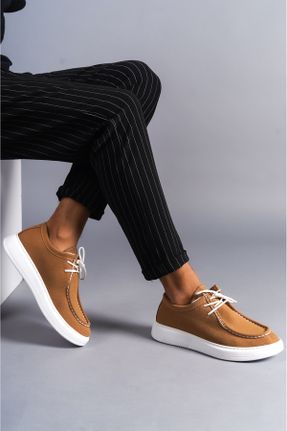 کفش کلاسیک قهوه ای مردانه چرم مصنوعی پاشنه کوتاه ( 4 - 1 cm ) پاشنه ساده کد 826982925