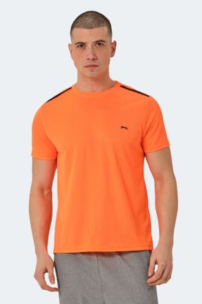 تی شرت نارنجی مردانه رگولار کد 826952333
