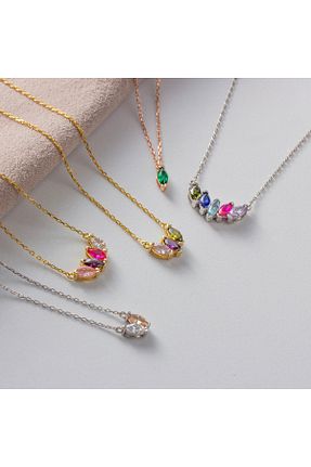 گردنبند نقره سفید زنانه 925 عیار Lieza - کد 827106827