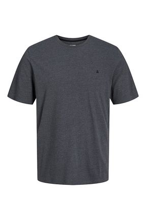 تیشرت طوسی مردانه سایز بزرگ Jack & Jones - کد 826960766