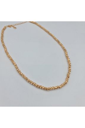 گردنبند استیل ( فولاد ) صورتی زنانه روکش طلا SE Jewellery - کد 827009489