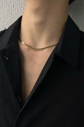 گردنبند جواهر طلائی مردانه کد 827011722