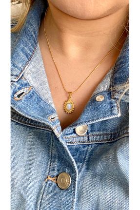 گردنبند استیل ( فولاد ) طلائی زنانه استیل (فولاد) TAKIMOON - کد 827413533