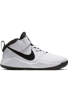 کفش بسکتبال سفید بچه گانه چرم مصنوعی Nike - کد 50142667