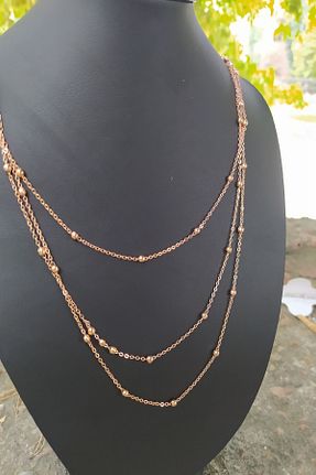 گردنبند جواهر صورتی زنانه روکش طلا KOBA - کد 50888120