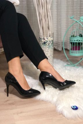 کفش پاشنه بلند کلاسیک مشکی زنانه چرم مصنوعی پاشنه نازک پاشنه متوسط ( 5 - 9 cm ) کد 50902970
