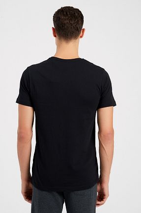 تیشرت اسپرت مشکی مردانه رگولار hummel - کد 42573809