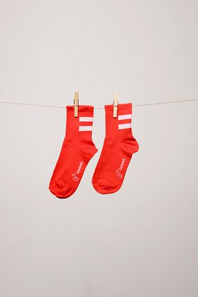 جوراب نارنجی زنانه پنبه ای hippopants - کد 51255574