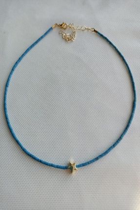 گردنبند جواهر فیروزه ای زنانه منجق ROSALINDA COLLECTION - کد 52328703