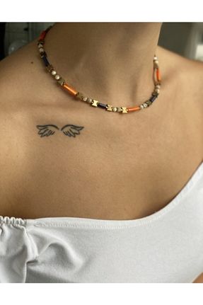 گردنبند نقره طوسی زنانه 925 عیار ymur tasarım - کد 53657222