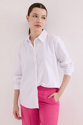 پیراهن سفید زنانه رگولار Bigdart - کد 827146472