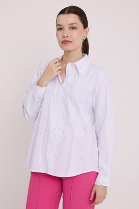 پیراهن سفید زنانه رگولار Bigdart - کد 827146472