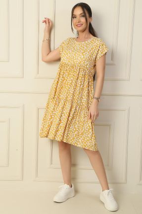 لباس زرد زنانه بافتنی رگولار کد 827161432