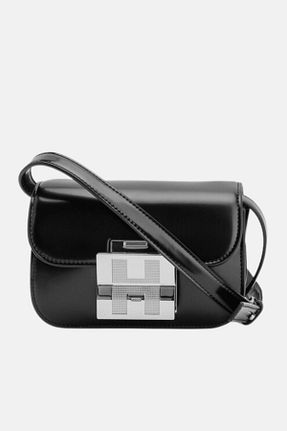 کیف دوشی مشکی زنانه چرم مصنوعی HUGO - کد 827089965