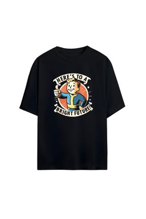 تی شرت مشکی زنانه اورسایز یقه گرد پنبه - پلی استر کد 827513549