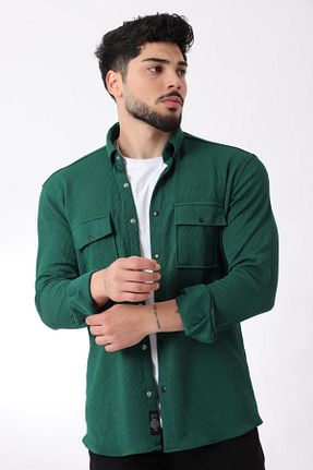 پیراهن سبز مردانه اسلیم فیت Stilkombin - کد 827368834