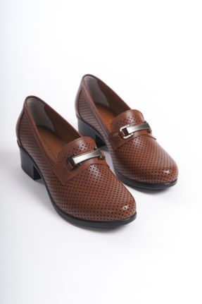 کفش کژوال قهوه ای زنانه پاشنه کوتاه ( 4 - 1 cm ) کد 827532191