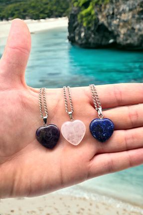 گردنبند جواهر رنگی زنانه سنگ طبیعی NBS Beautiful Naturel Stones - کد 827447470