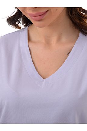 تیشرت بنفش زنانه سایز بزرگ BiRiBU - کد 827526880