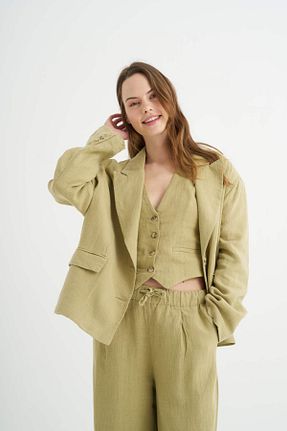 کت خاکی زنانه Straight Newmission - کد 827229708