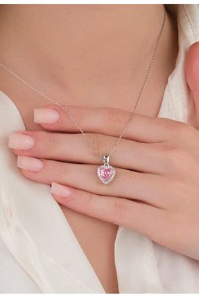 گردنبند نقره صورتی زنانه 925 عیار Tmt Silver - کد 827383071