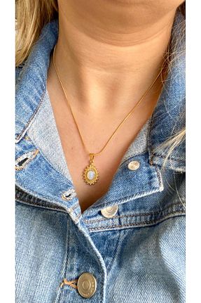 گردنبند استیل ( فولاد ) طلائی زنانه استیل (فولاد) TAKIMOON - کد 827413533