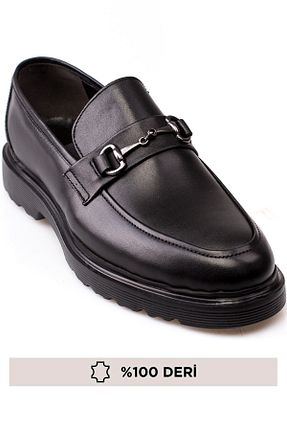 کفش کلاسیک مشکی مردانه چرم خالص maximoda - کد 827553783