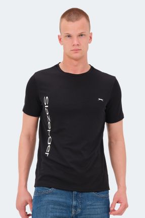 تی شرت مشکی مردانه رگولار پلی استر کد 827538062