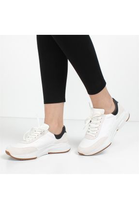 کفش کژوال سفید زنانه پاشنه کوتاه ( 4 - 1 cm ) پاشنه ضخیم کد 827665157
