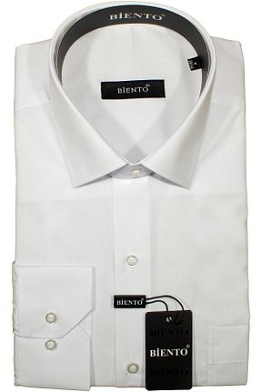 پیراهن سفید مردانه رگولار BİENTO - کد 827560178