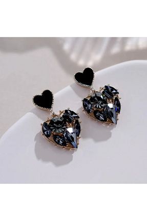 گوشواره جواهر مشکی زیرکن Takıtolia - کد 827649874