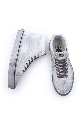 کفش اسنیکر سفید زنانه بند دار Vans - کد 827940137