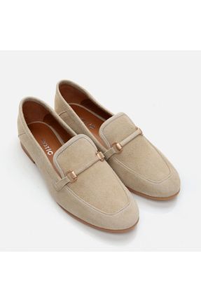 کفش لوفر نباتی زنانه چرم خالص Hotiç - کد 827797853