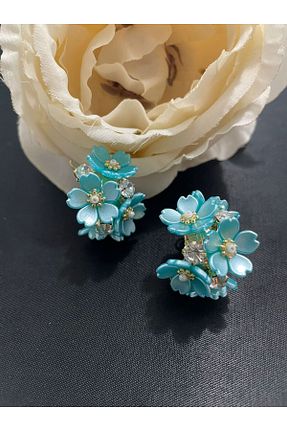 گوشواره جواهر آبی MFM STORE - کد 827869130