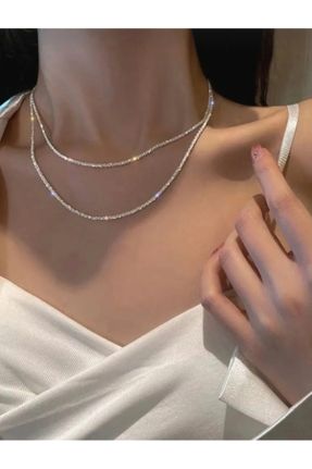 گردنبند جواهر زنانه سنگی کد 827775522